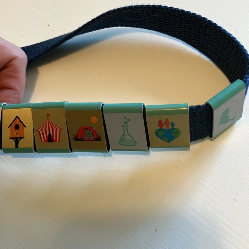 Boy Scout Cub Scout Wolf belt with 20 badges